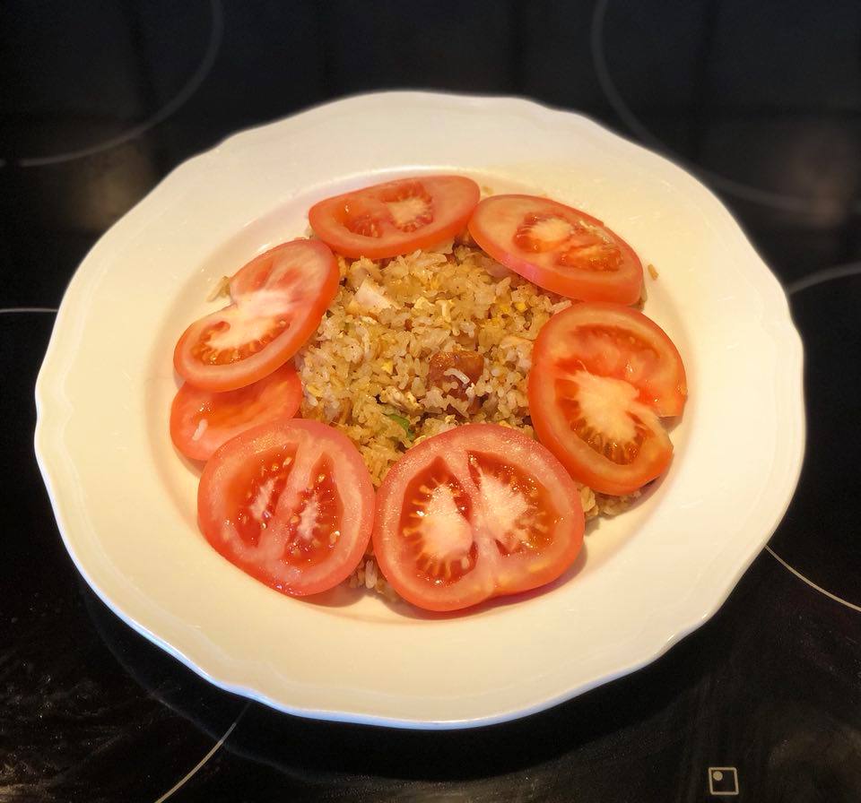 Nasi goreng (friterad ris) ala&nbsp;barnen